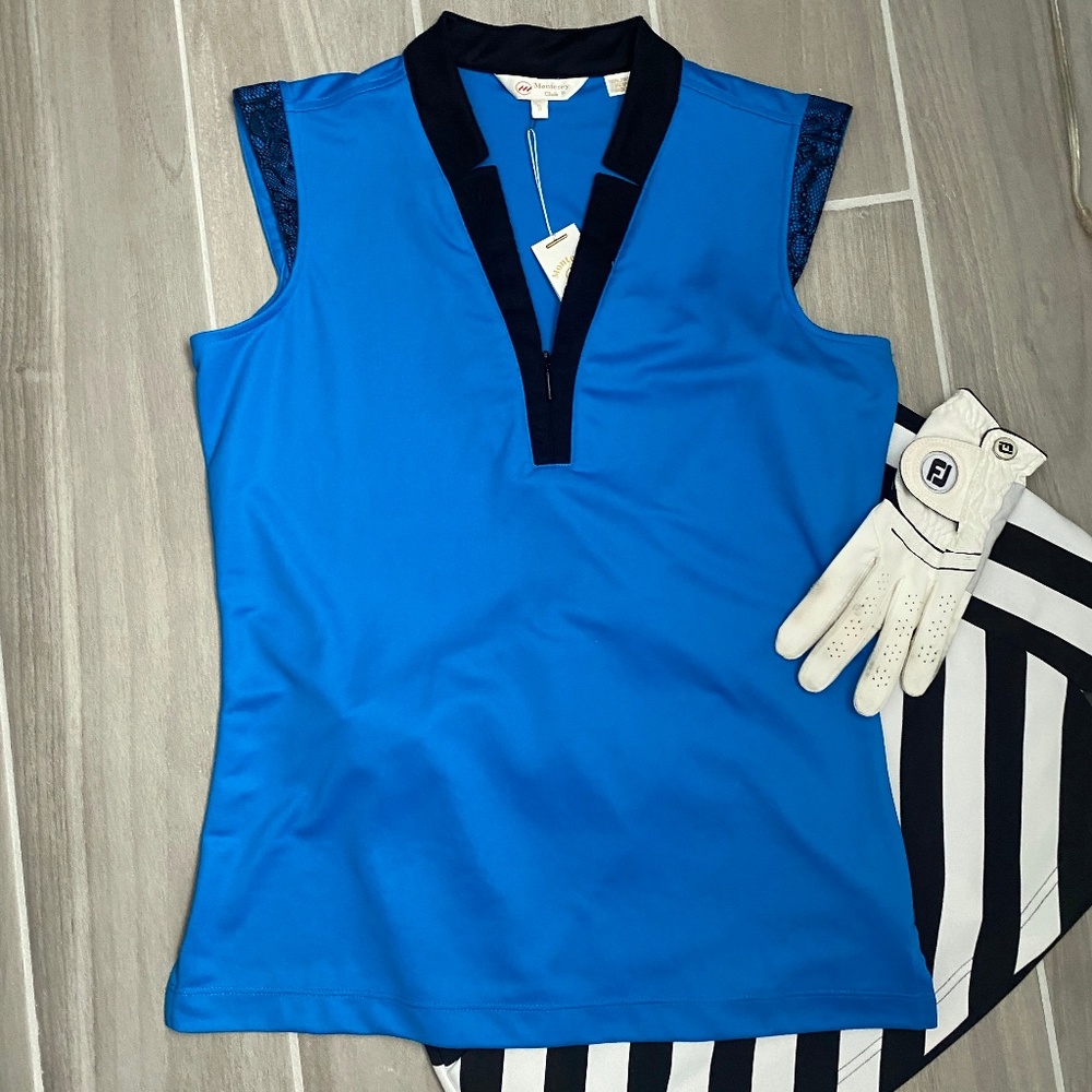 NWT Monterey Club Sleeveless Golf Top S